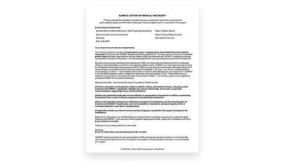 Xiidra Letter of Medical Necessity (New Patient Start) thumbnail